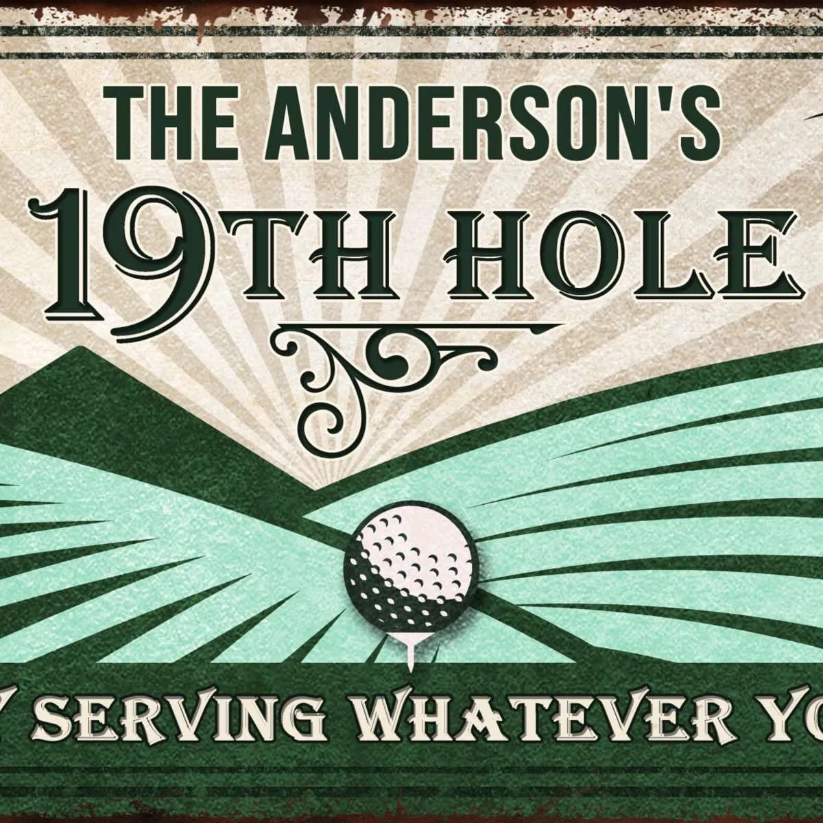 19th Hole Sign Wall Art