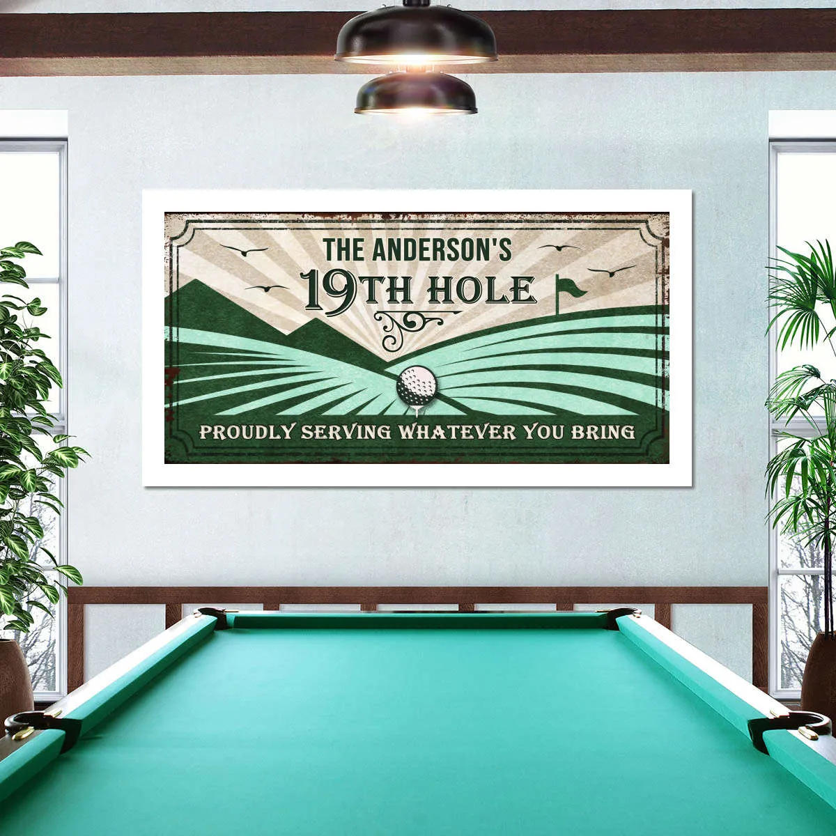 19th Hole Sign Wall Art