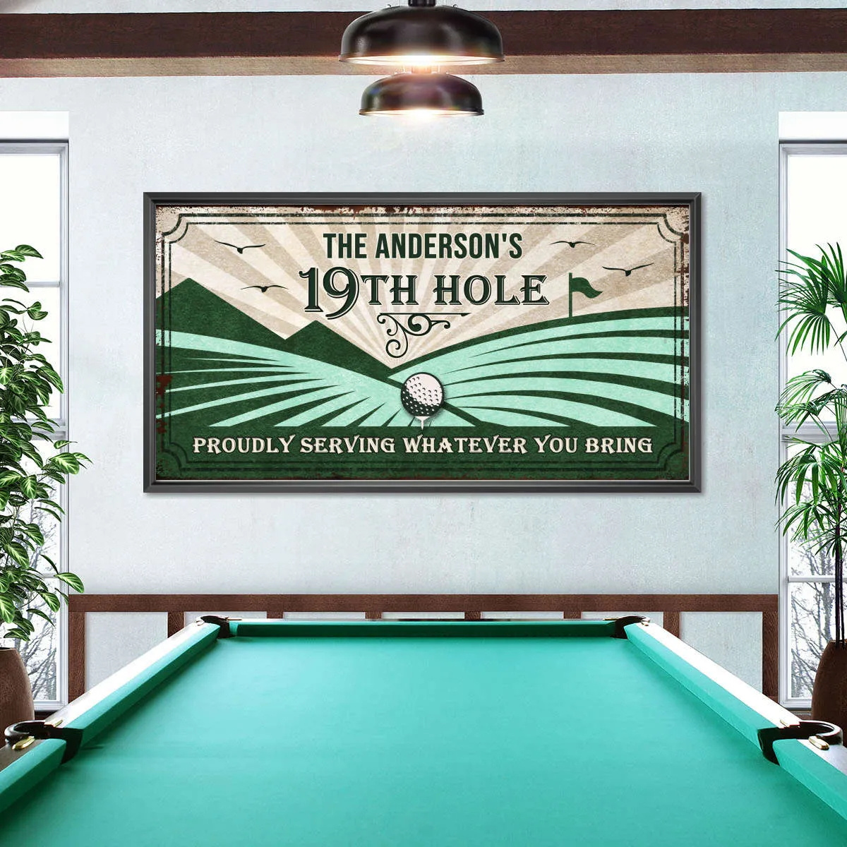 19th Hole Sign Wall Art