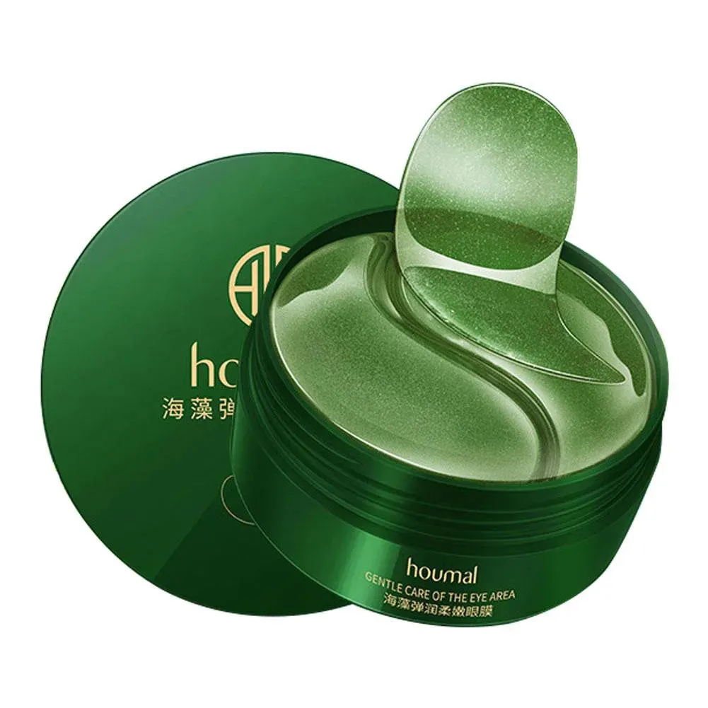 60 Piece Seaweed 24K Golden Collagen Eye Mask Anti Dark Circles Moisturizing Anti Aging