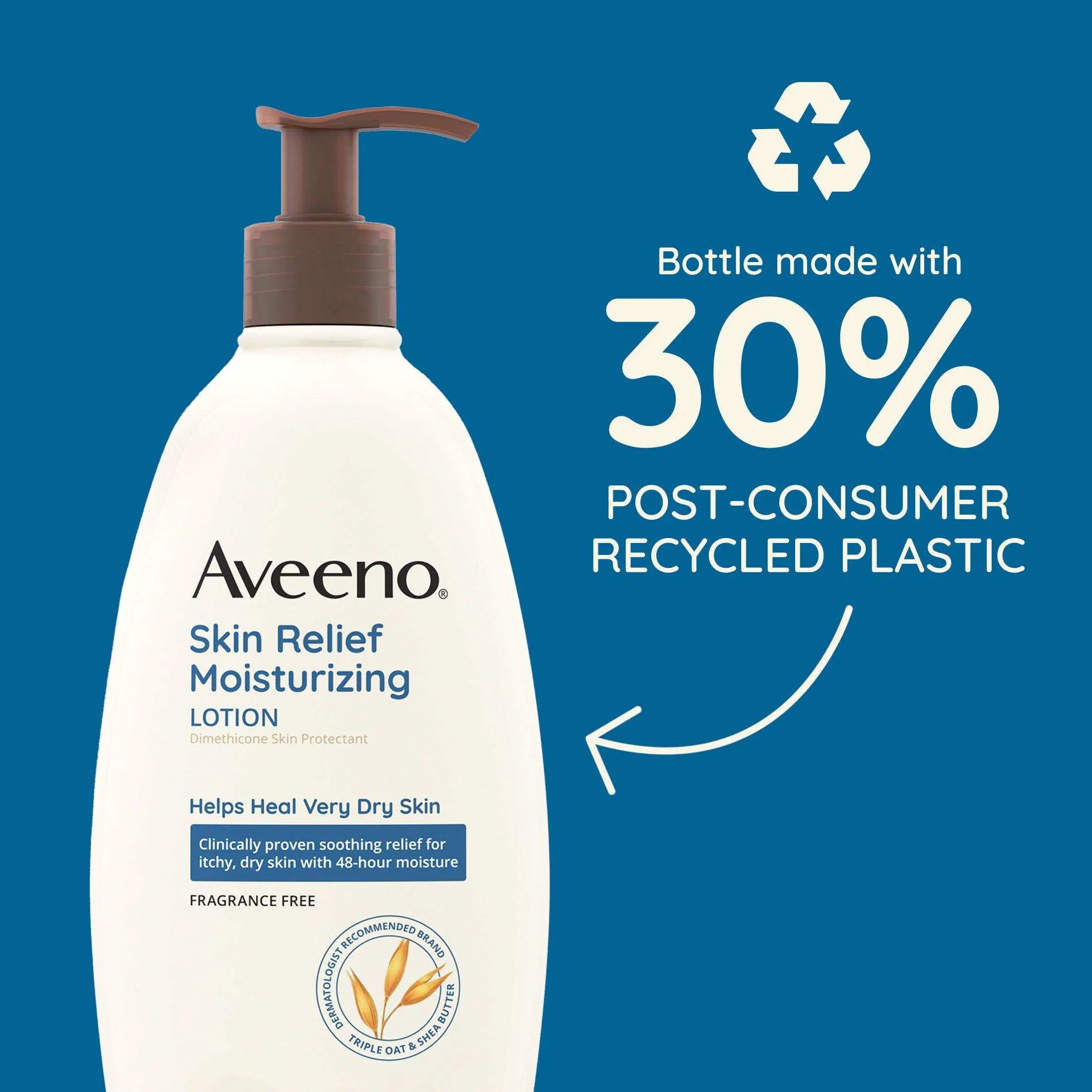 Aveeno Skin Relief Moisturizing Body Lotion with Oat & Shea Butter for Very Dry Skin - 18oz