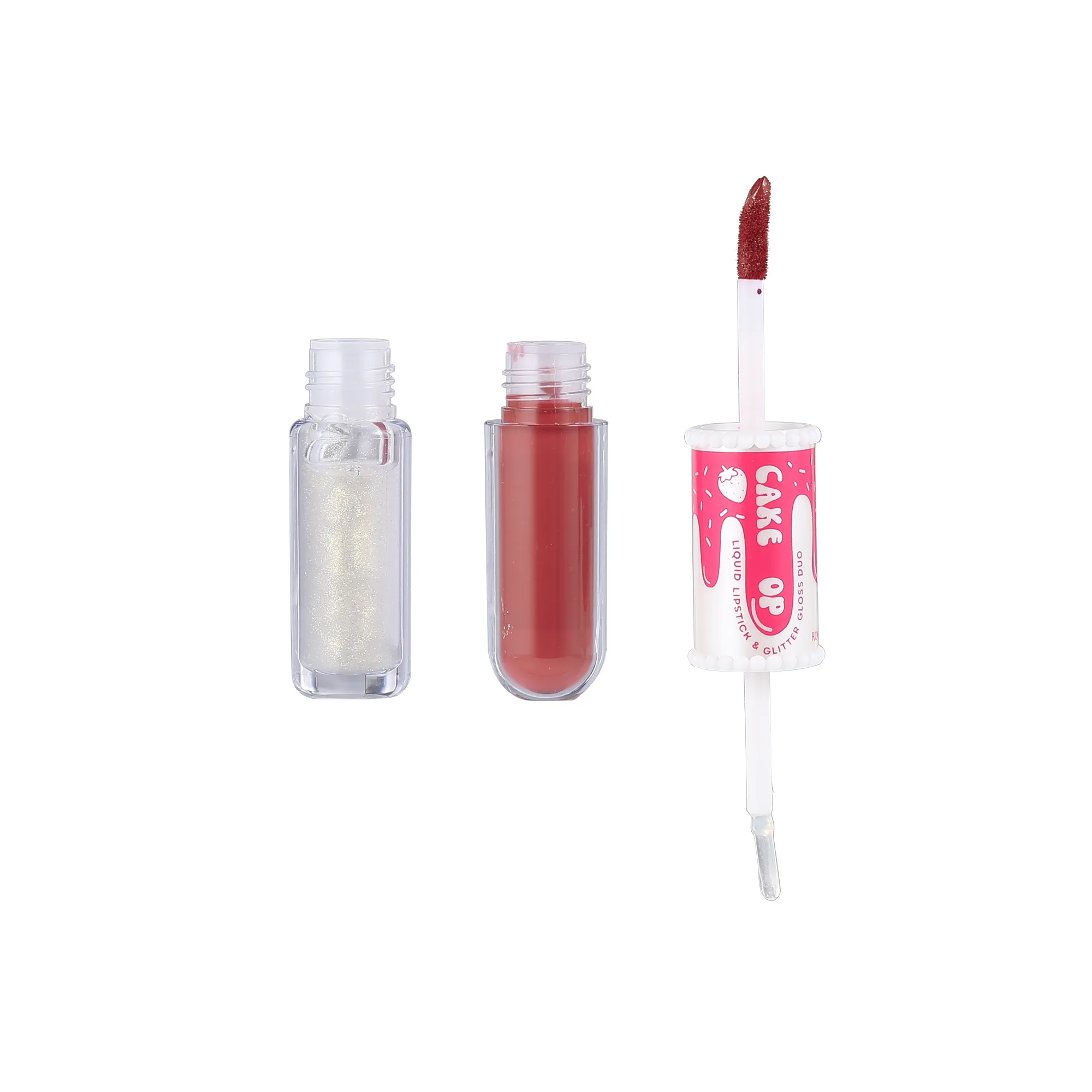 Cake Pop Liquid Lipstick & Glitter Gloss Topper DUO