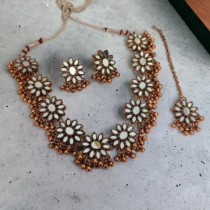 Cascading Matte Star Necklace Set