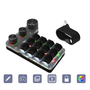 Customizable 12 Key Rgb Mechanical Keypad