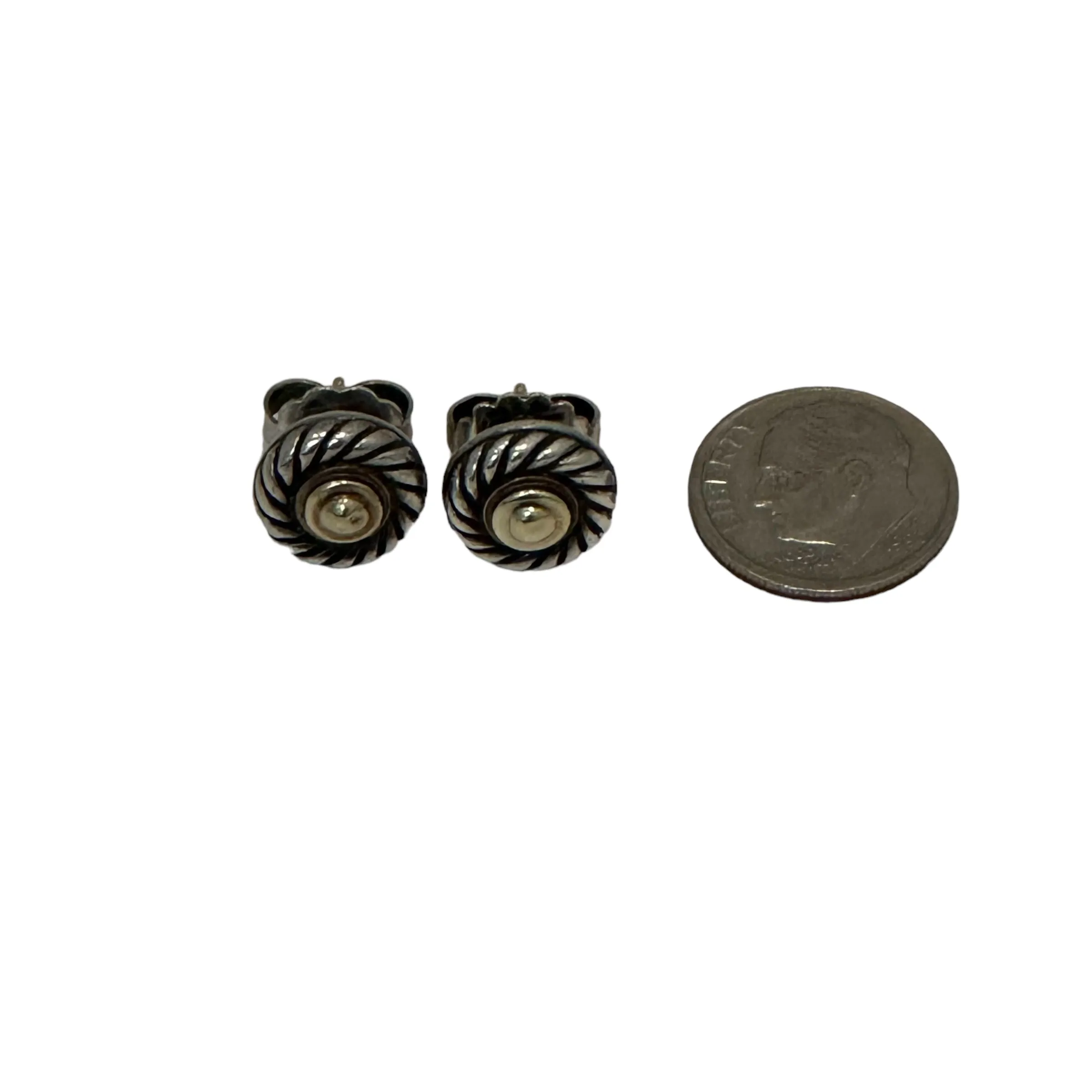 David Yurman Cookie Stud Earrings. As Is