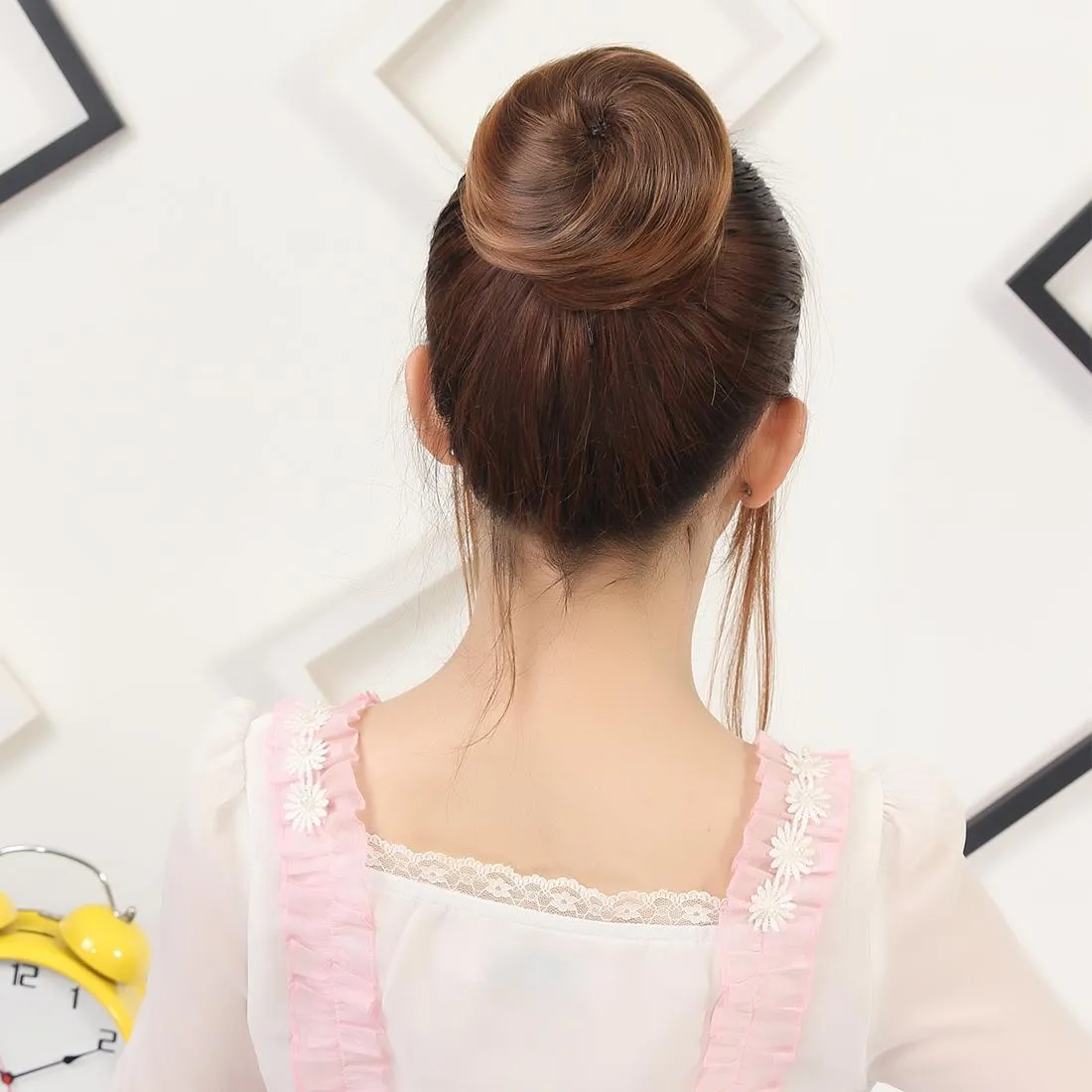 Flower Bun Hair Disk Set - Compact and Colourful