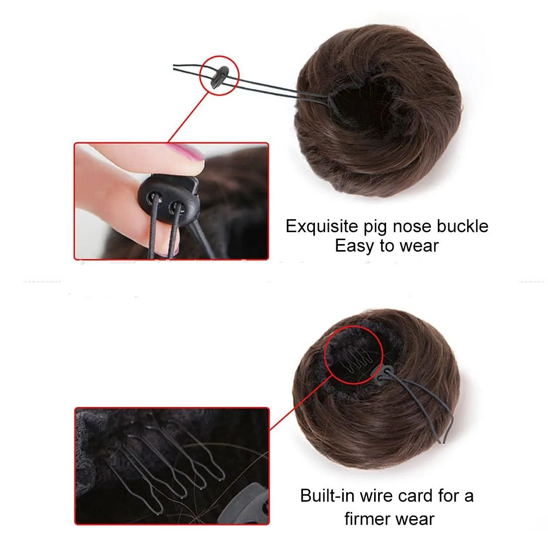 Flower Bun Hair Disk Set - Compact and Colourful