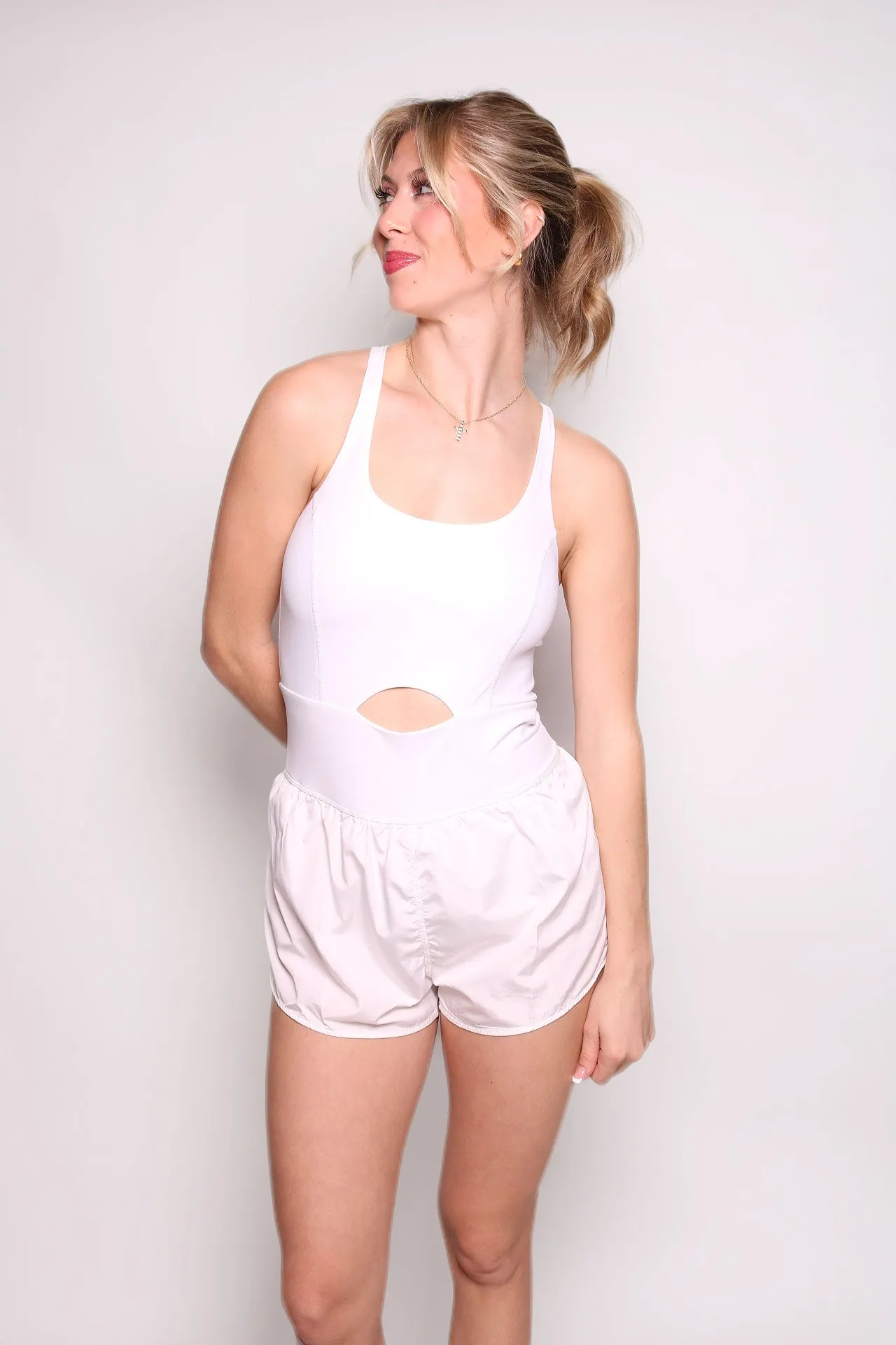 Go With The Flow White Romper