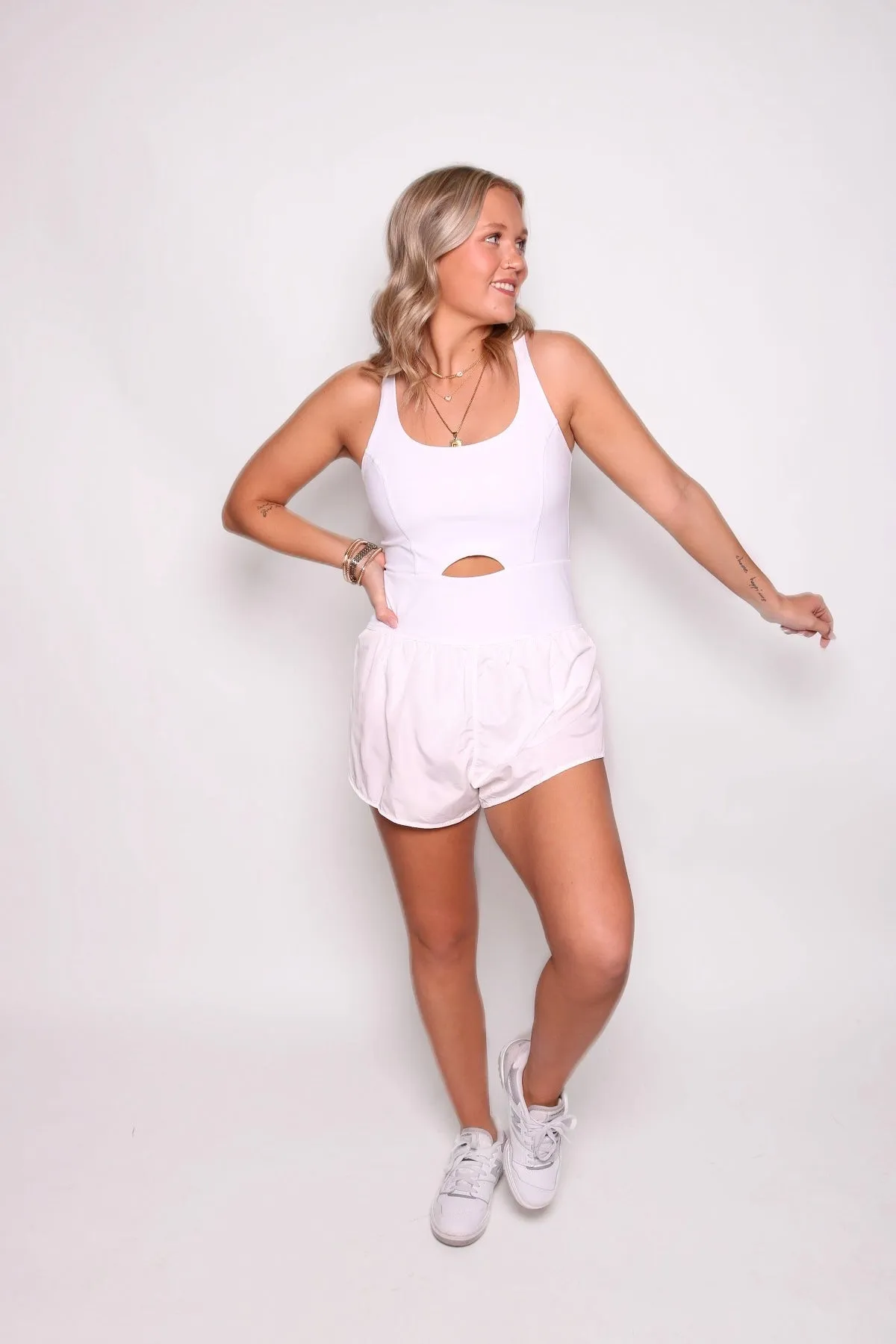 Go With The Flow White Romper
