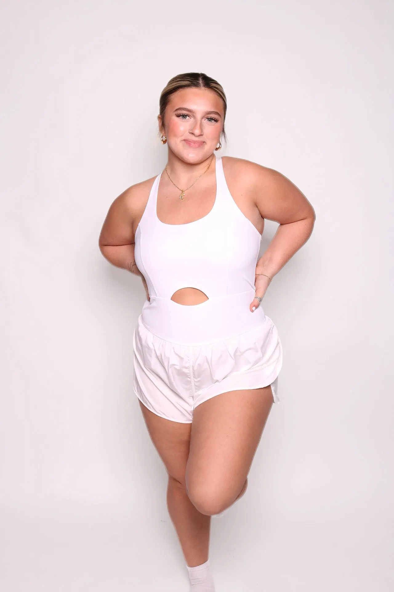 Go With The Flow White Romper