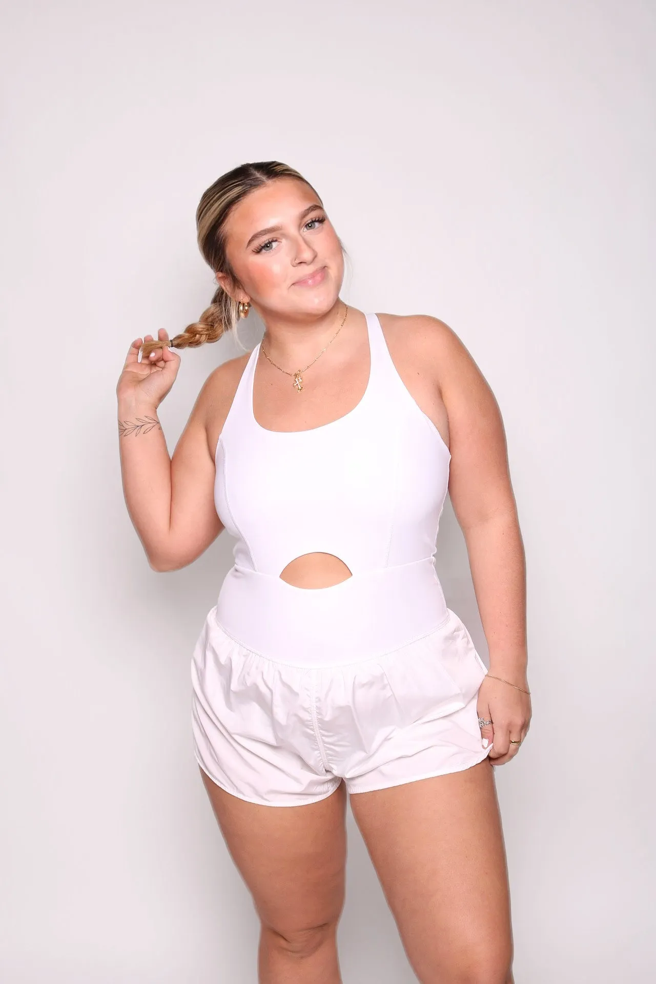 Go With The Flow White Romper
