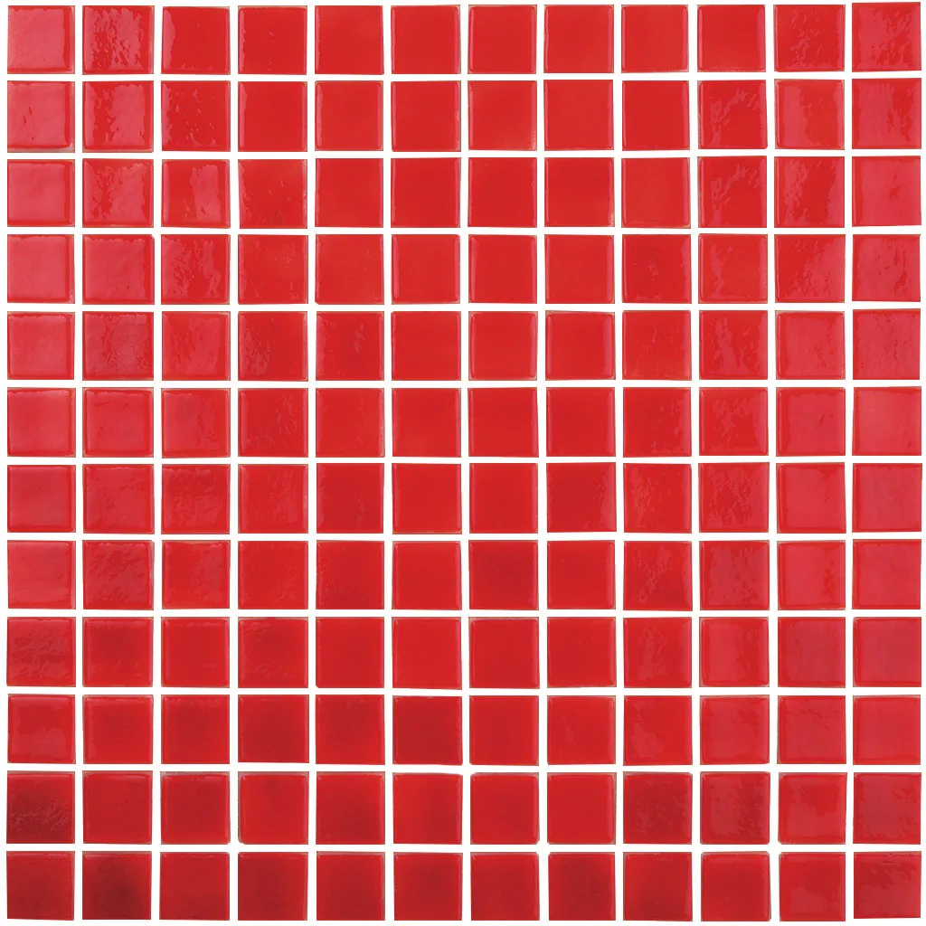 Intense Red, 1" x 1" - Glass Tile
