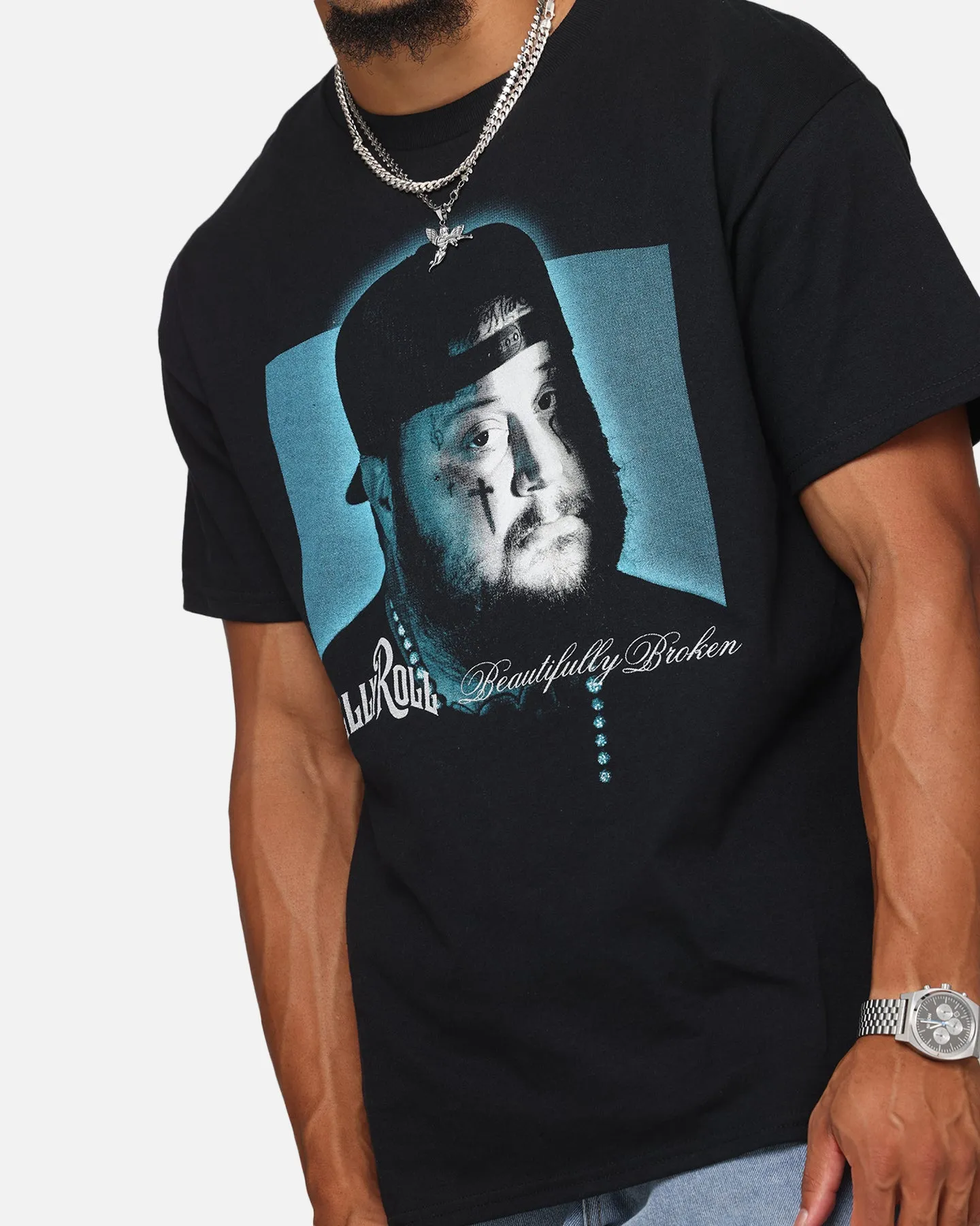 Jelly Roll Square Portrait T-Shirt Black