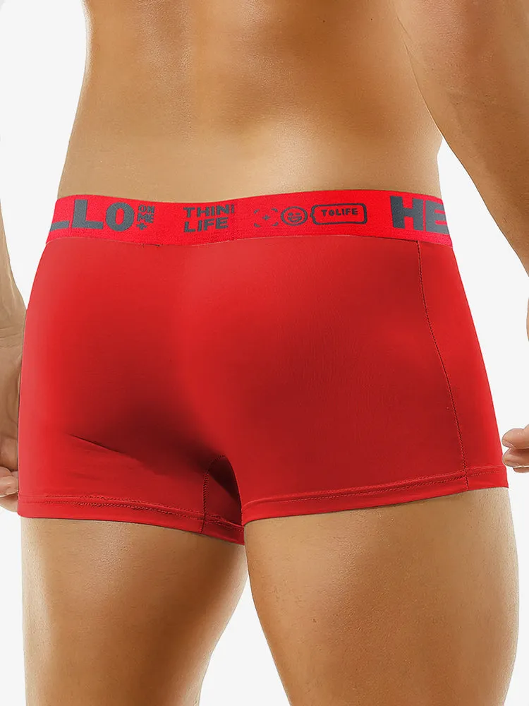 Mens Silky Thin Pouch Trunks