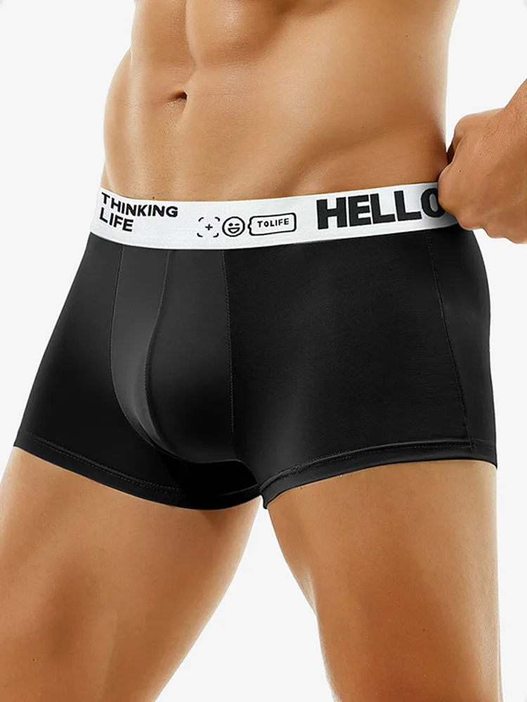 Mens Silky Thin Pouch Trunks
