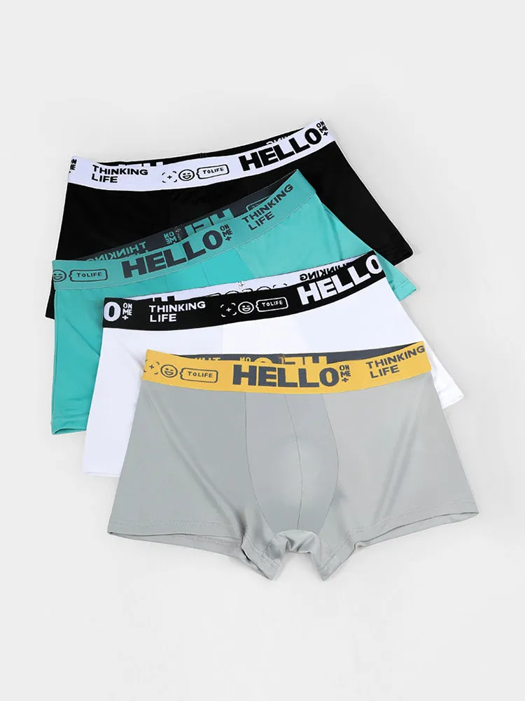 Mens Silky Thin Pouch Trunks