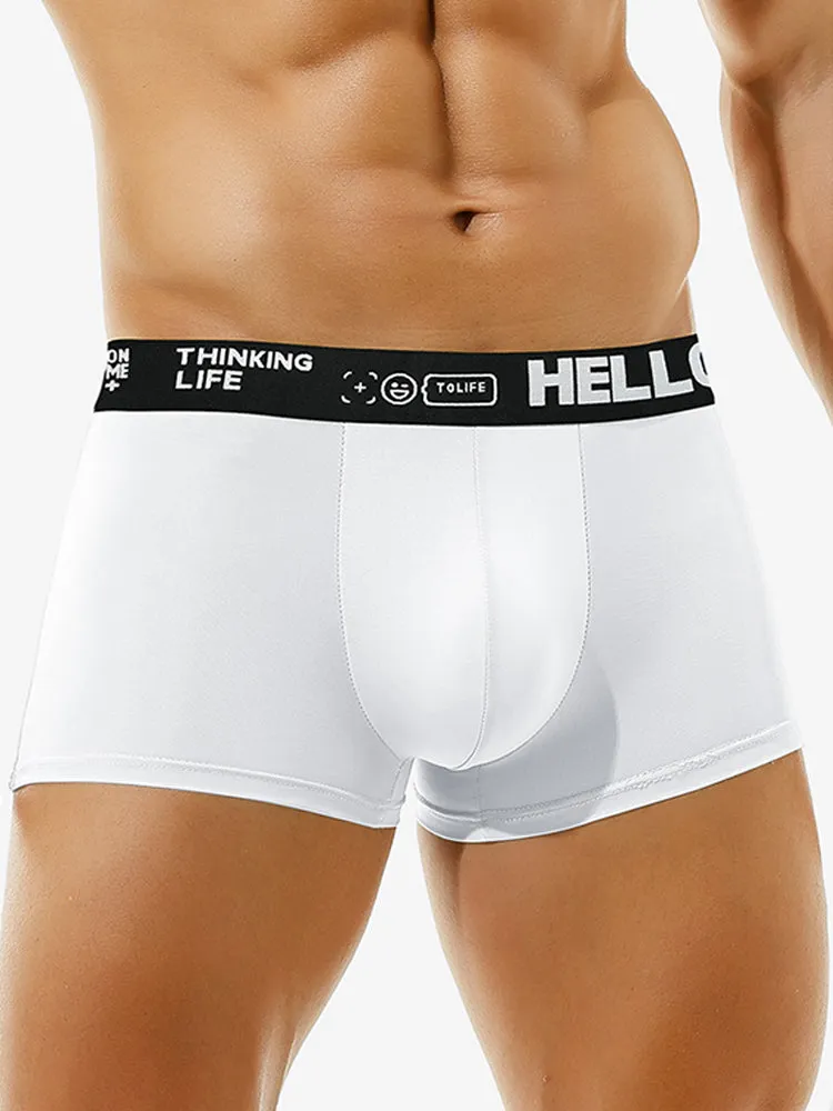 Mens Silky Thin Pouch Trunks