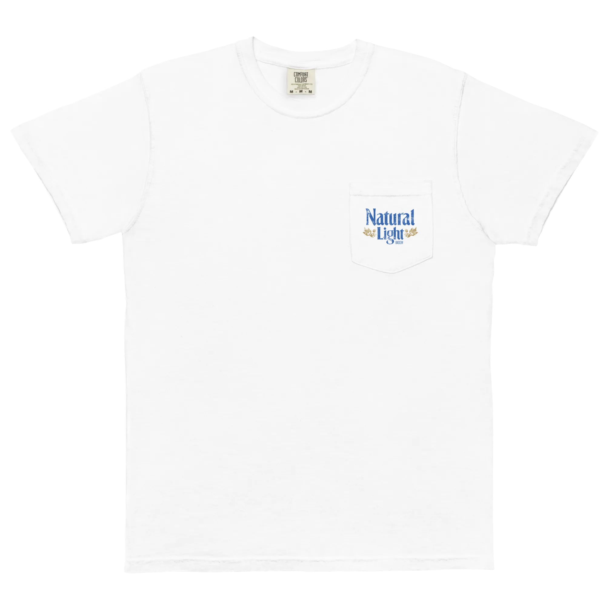 Natural Light Bass Fishing Pocket T-Shirt