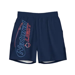 Natural Light Neon Bobber Swim Trunks