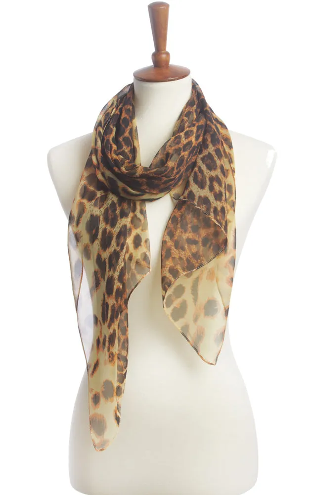 SPOS8610 Silky Animal Printed Scarf