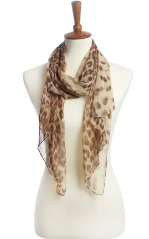 SPOS8610 Silky Animal Printed Scarf