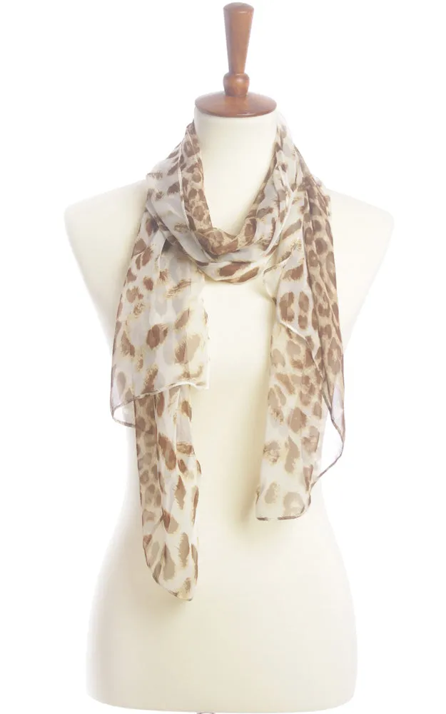 SPOS8610 Silky Animal Printed Scarf