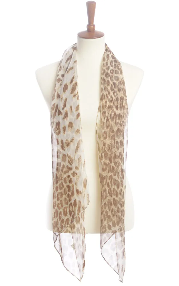 SPOS8610 Silky Animal Printed Scarf