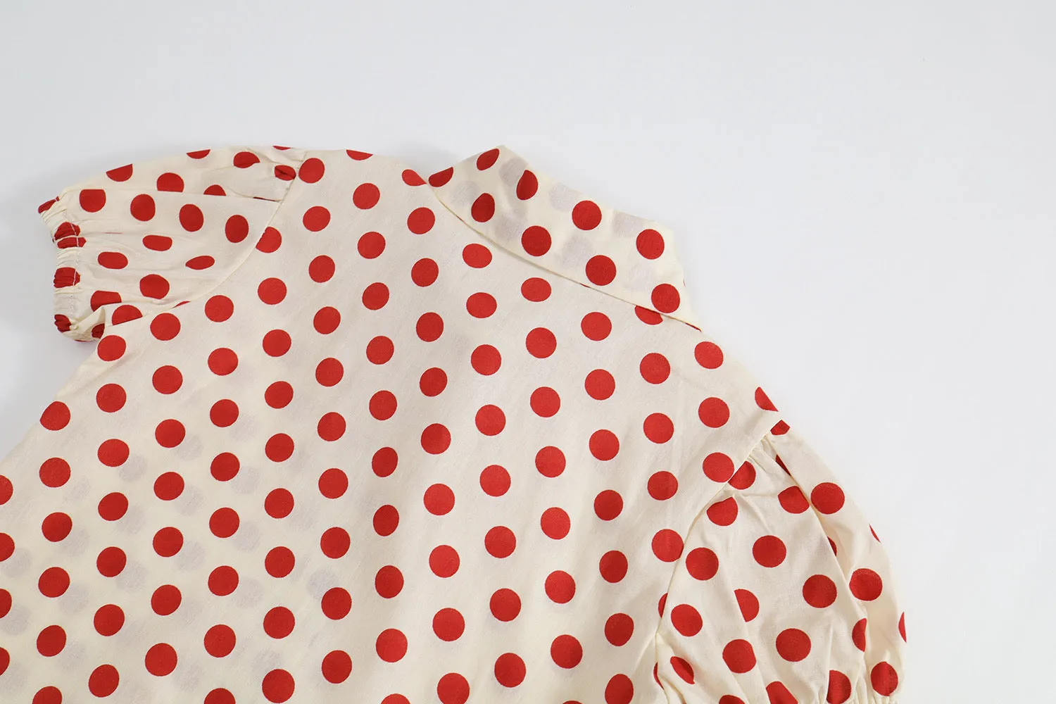 Sweet Red Polka Dot Short Sleeve Shirt