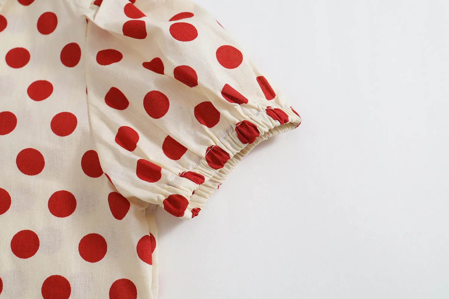 Sweet Red Polka Dot Short Sleeve Shirt