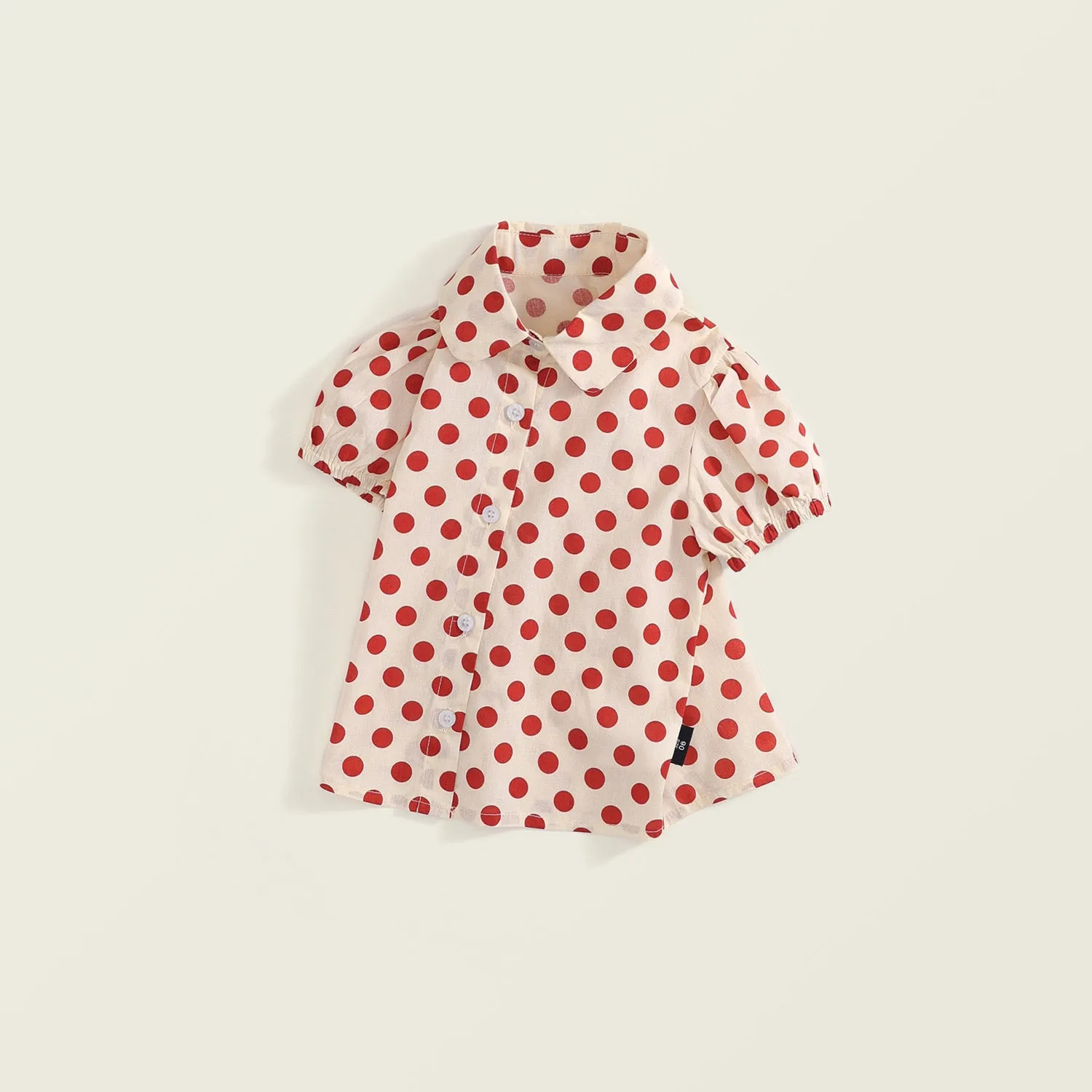 Sweet Red Polka Dot Short Sleeve Shirt