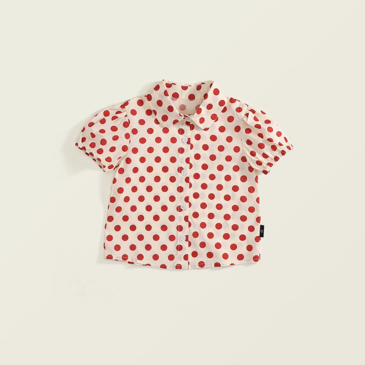 Sweet Red Polka Dot Short Sleeve Shirt