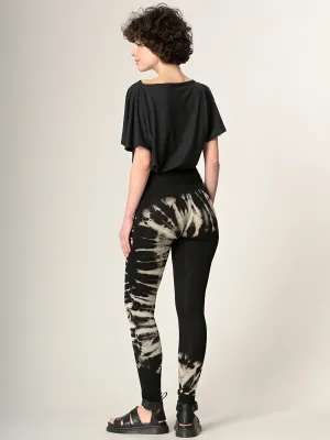 Tie Dye Leggings - Black - Style 2